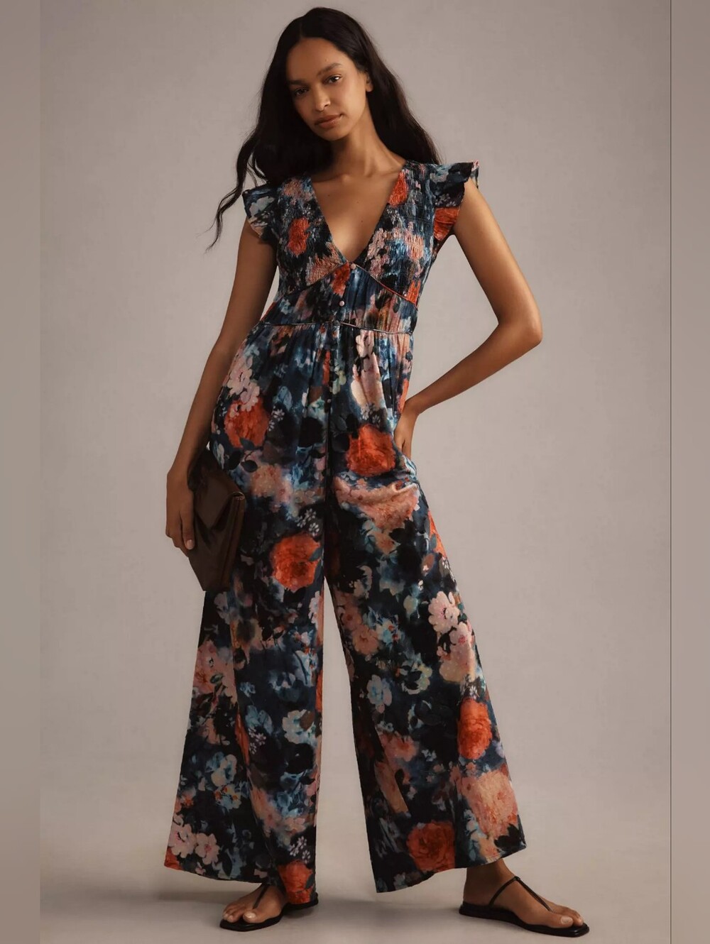🌟 Peregrine Jumpsuit: Printed Eyelet Edition